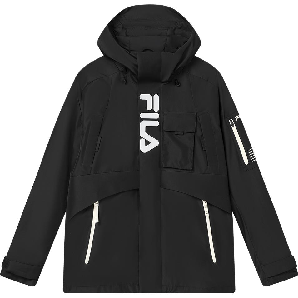 FILA Black Functional Stylish 2-Piece Jacket with Multiple Pockets F11M349701F-BK