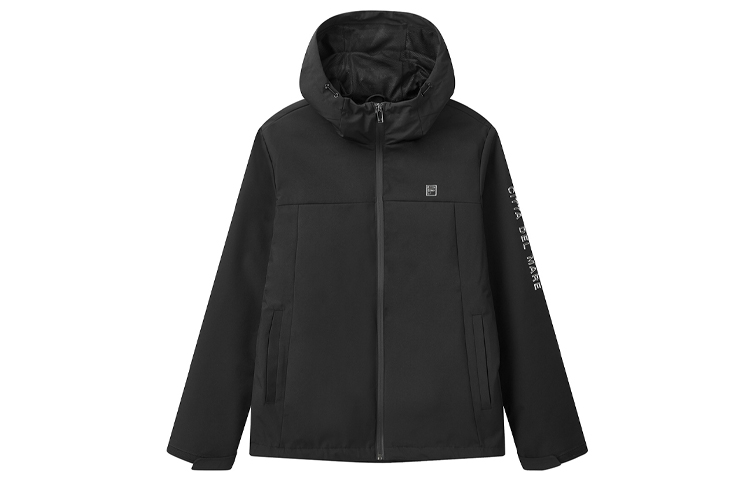 FILA Black Hooded Woven Sports Jacket F11M018710FBK