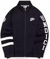 FILA Black Knit Bomber Jacket with Logo Graphic Print T11M035501F-BK FILA Black Knit Bomber Jacket with Logo Graphic Print T11M035501F-BK