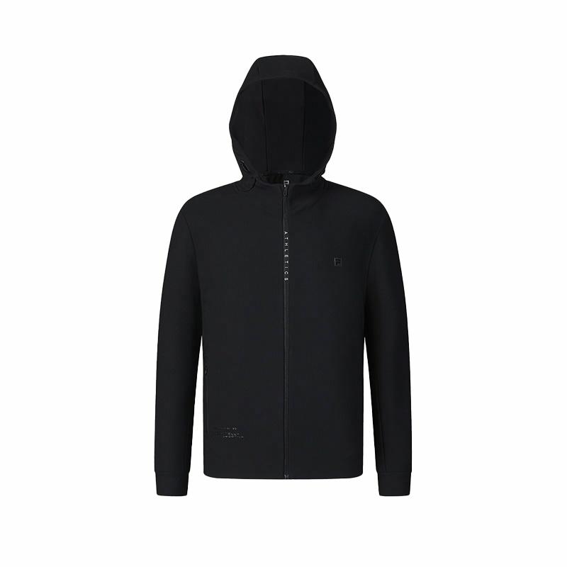 Order FILA 黑色針織連帽外套 - 多功能休閒健身服 A11M511505F-BK
