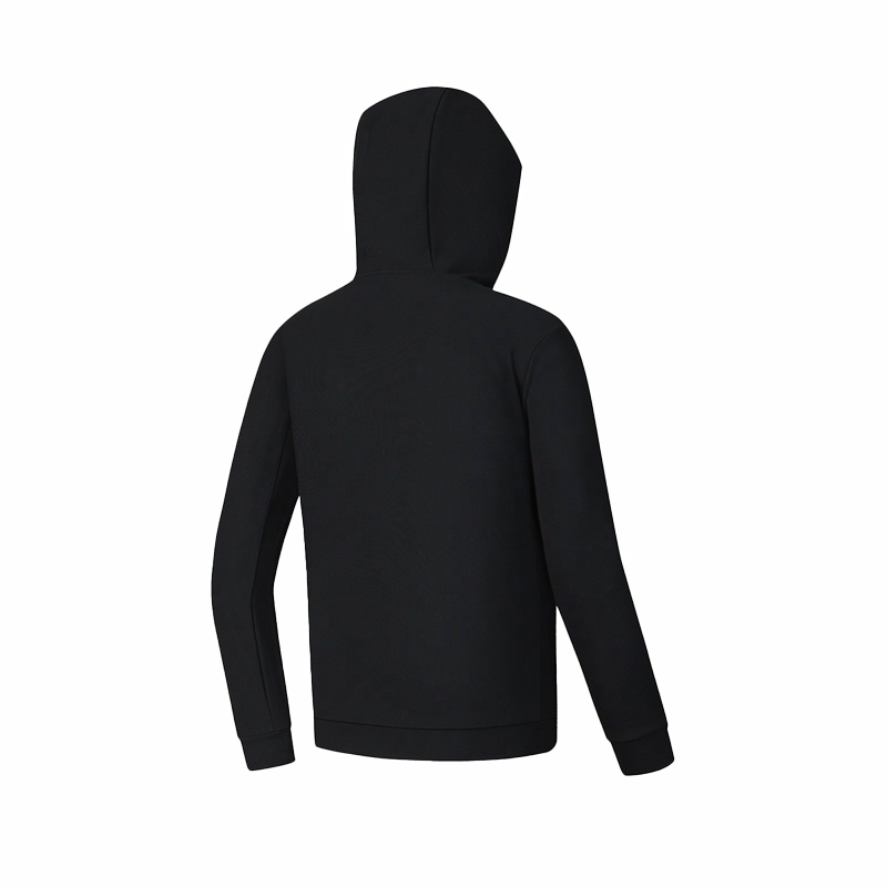 Shop FILA 黑色針織連帽外套 - 多功能休閒健身服 A11M511505F-BK