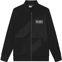 FILA Black Knit Jacket with Logo Patch Casual Style F11M338501ABK FILA Black Knit Jacket with Logo Patch Casual Style F11M338501ABK