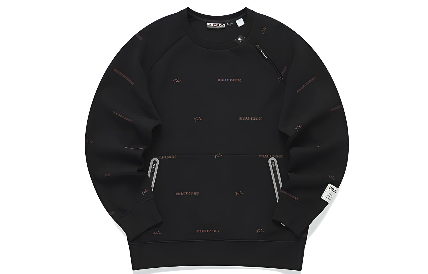 FILA Black Knit Pullover Sweatshirt F11M143203F-BK