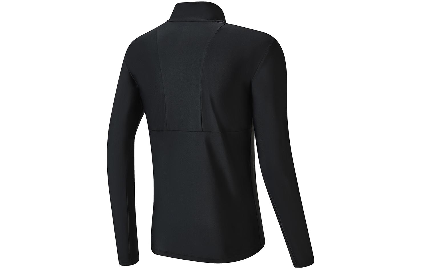 Lookbook FILA Jaket Track Rajut Hitam dengan Cetakan Logo A11M331501A-BK