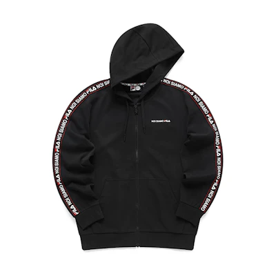 FILA Black Knitted Hoodie Jacket - Stylish Activewear T11M111503F-BK