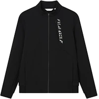 FILA Black Letter Print Zip-Up Stand Collar Jacket A11M215711F-BK FILA Black Letter Print Zip-Up Stand Collar Jacket A11M215711F-BK