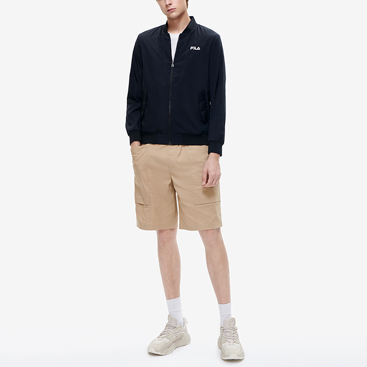 FILA Black Lightweight Breathable Jacket with Solid Logo Design F11M228705F-BK 圖 4