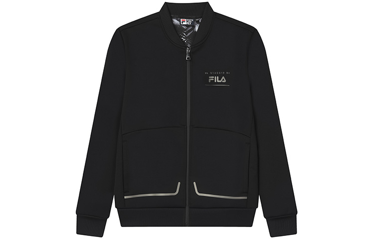 FILA Black Logo Casual Sports Jacket F11M148511F-BK