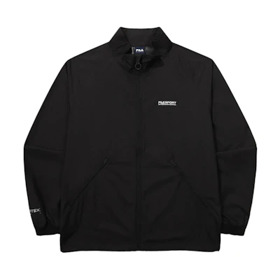 FILA Black Logo Print Zip-Up High Neck Jacket FS2JKG2131X-BLK