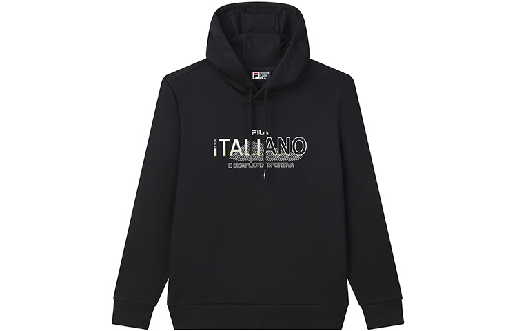 FILA Black Logo Printed Casual Sports Sweatshirt F11M132258F-BK