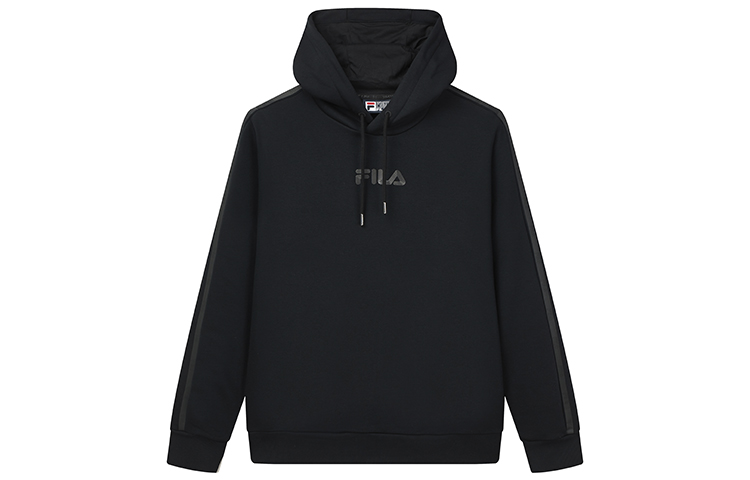 FILA Black Logo Printed Pullover Hoodie F11M147208F-BK