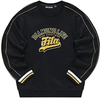 FILA Black Long-Sleeve Sweatshirt with Logo Print Design T11M312206F-BK FILA Black Long-Sleeve Sweatshirt with Logo Print Design T11M312206F-BK