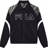 FILA Black Long Sleeve Casual Woven Jacket - Fall Collection F11M339703FBK FILA Black Long Sleeve Casual Woven Jacket - Fall Collection F11M339703FBK