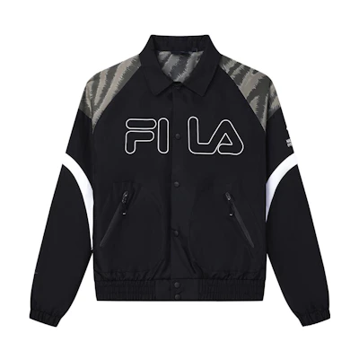 FILA Black Long Sleeve Casual Woven Jacket - Fall Collection F11M339703FBK