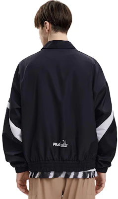 FILA 黑色长袖休闲梭织夹克 - 秋季系列 F11M339703FBK Details for FILA 黑色长袖休闲梭织夹克 - 秋季系列 F11M339703FBK