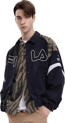 FILA 黑色长袖休闲梭织夹克 - 秋季系列 F11M339703FBK Sizing FILA 黑色长袖休闲梭织夹克 - 秋季系列 F11M339703FBK