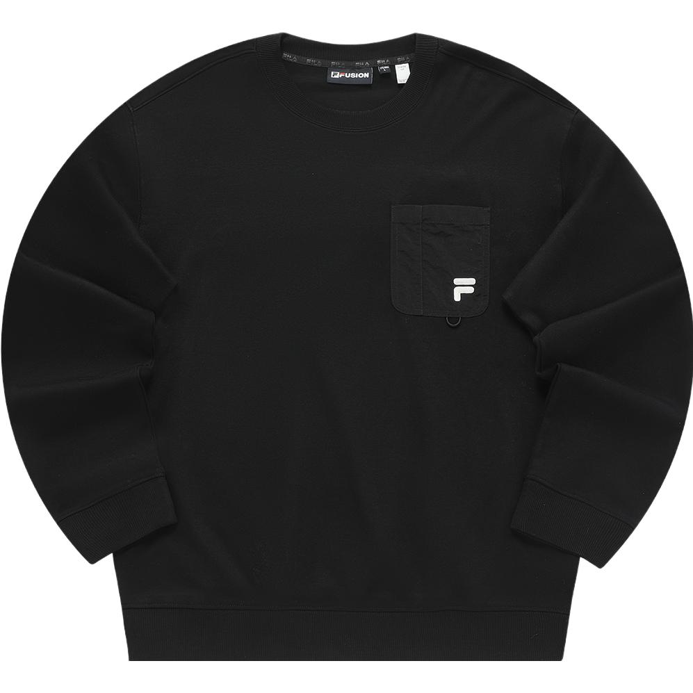 FILA Black Loose Fit Casual Sweatshirt T11M343204FBK
