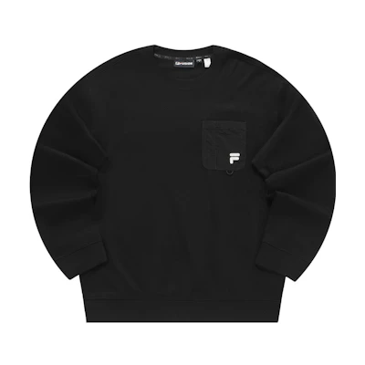 FILA Black Loose Fit Casual Sweatshirt T11M343204FBK