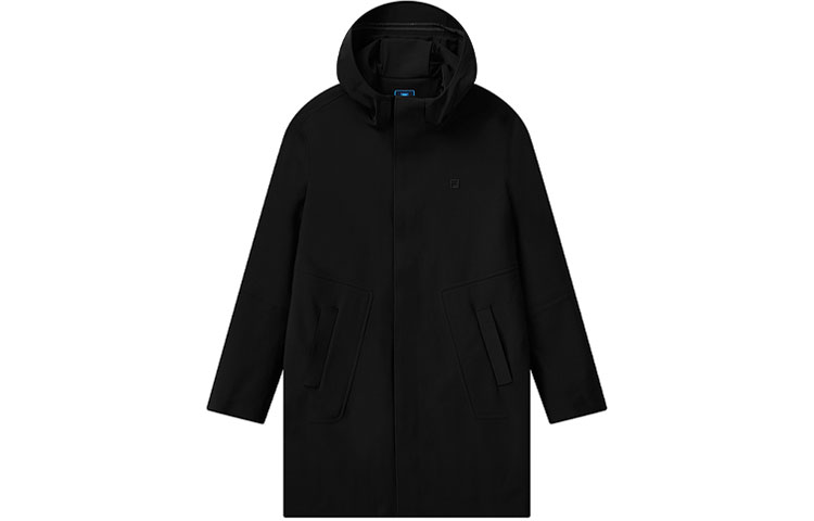 FILA Black Mid-Length Casual Sports Jacket F11M112706F-BK