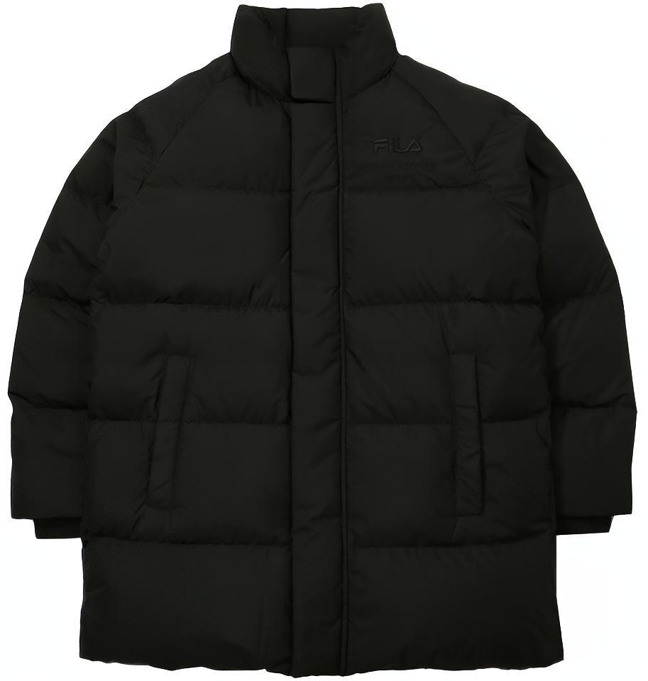 fila-black-mid-length-puffer-down-jacket-with-stand-collar-fs-2-djd-4102-x-blk