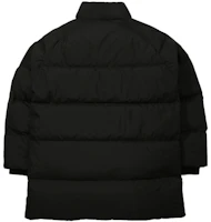 Lookbook FILA 黑色中長款立領羽絨外套 FS2DJD4102X-BLK
