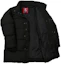 Shop FILA Jaket Puffer Hitam Panjang Sedang dengan Kerah Standar FS2DJD4102X-BLK
