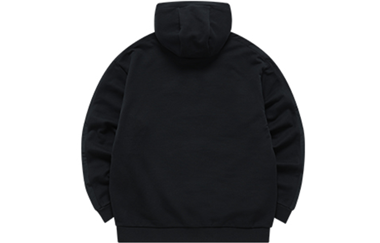FILA Black Oversized Pocket Pullover Hoodie Sportswear A11M141224F-BK 圖 3