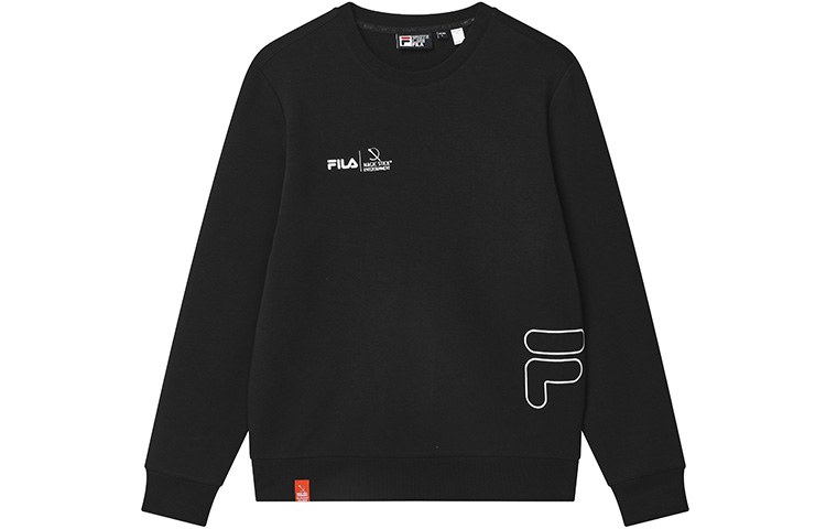 Order FILA 黑色纯色针织套头圆领卫衣 F11M319202F-BK