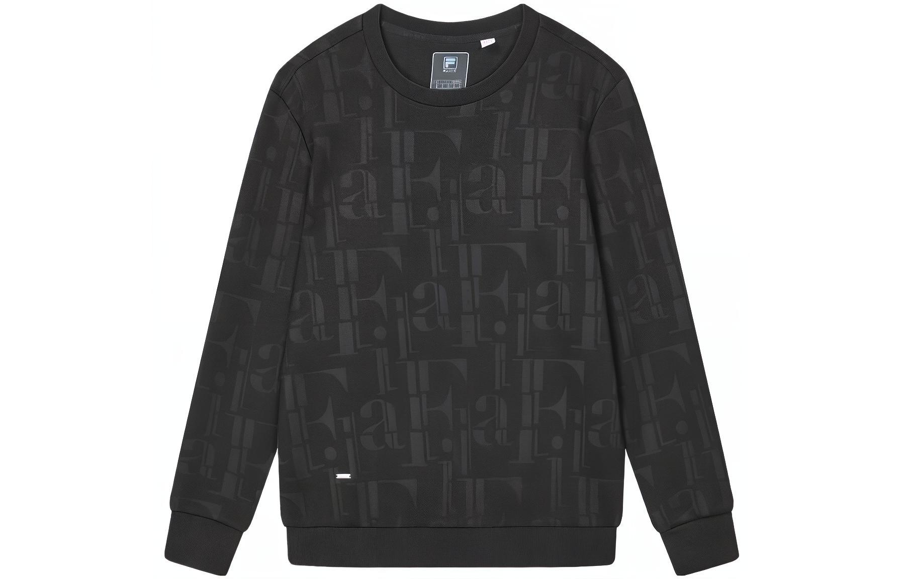 FILA Black Printed Pullover Sweatshirt - Casual Style F11M412203F-BK