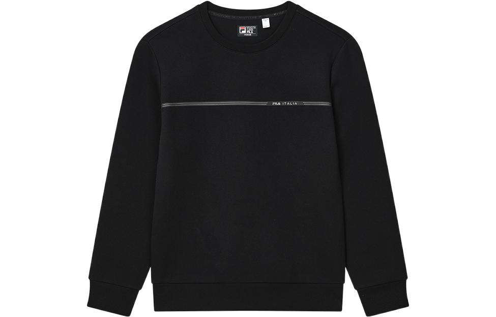 FILA Black Pullover Crewneck Long-Sleeve Casual Sweatshirt F11M247210F-BK