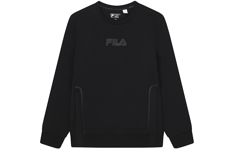 FILA Black Pullover Sweatshirt with Logo - Casual and Sporty F61M148210FBK