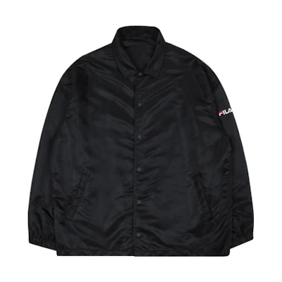 FILA Black Relaxed Logo Print Jacket FE2JKB6101X-BL