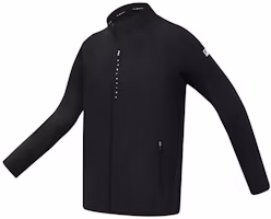 FILA Black Slim-Fit Sports Jacket with Solid Logo Design A11M321504F-BK FILA Black Slim-Fit Sports Jacket with Solid Logo Design A11M321504F-BK