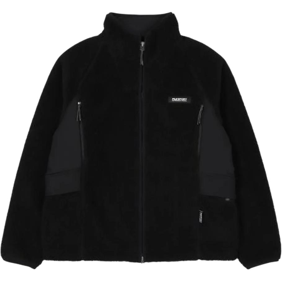 FILA Black Solid Color Zip-Up High-Neck Jacket FS2PLF4131X-BLK