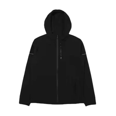 FILA Black Solid Color Zip-Up Hoodie Jacket FS2WTE1202M-BLK