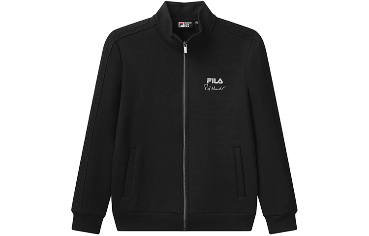 FILA Black Sports Knit Stand Collar Jacket F11M118502FBK