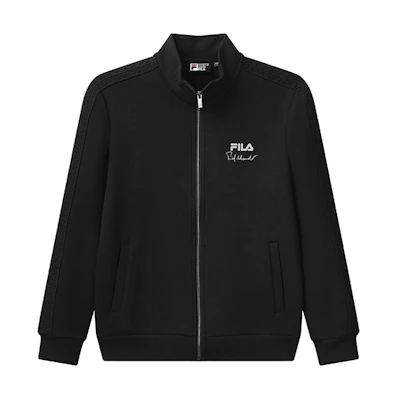FILA Black Sports Knit Stand Collar Jacket F11M118502FBK