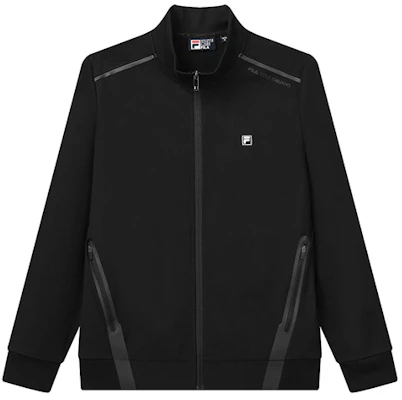 FILA 黑色立領Logo印花運動外套 正常版型 F11M132555F-BK Buy FILA 黑色立領Logo印花運動外套 正常版型 F11M132555F-BK