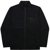 FILA Black Utility Jacket with Logo Print and Zip-Up Stand Collar FS2FTG2206M-BLK FILA Black Utility Jacket with Logo Print and Zip-Up Stand Collar FS2FTG2206M-BLK