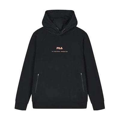 FILA Black Winter Hoodie Knit Casual Sweatshirt F11M349210F-BK