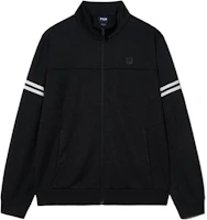 FILA Black Zip-Up Jacket with Piping Detail and Stand Collar FS2FTH1231MBLK FILA Black Zip-Up Jacket with Piping Detail and Stand Collar FS2FTH1231MBLK