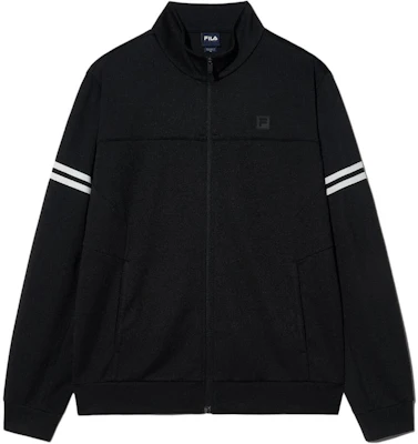 FILA Black Zip-Up Jacket with Piping Detail and Stand Collar FS2FTH1231MBLK Buy FILA Black Zip-Up Jacket with Piping Detail and Stand Collar FS2FTH1231MBLK