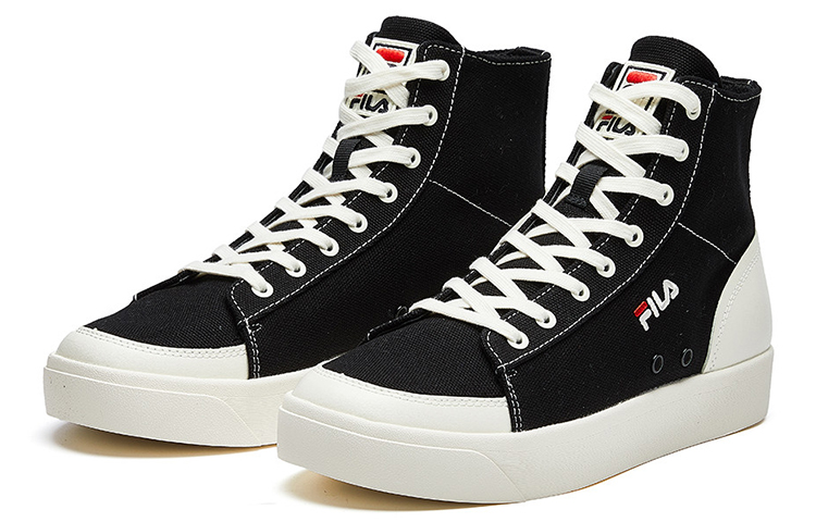 Lookbook FILA Block High-top Canvas Shoes Black T12M014401FBK