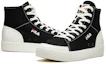 Shop FILA Block High-top Canvas Shoes Black T12M014401FBK