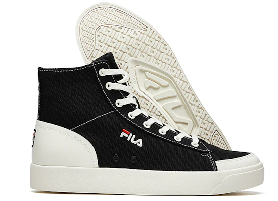 FILA Block High-top Canvas Shoes Black T12M014401FBK Purchase FILA Block High-top Canvas Shoes Black T12M014401FBK