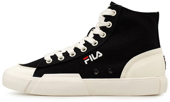 FILA Block High High Top Canvas Sneakers Black/White T12M034404FBK Buy FILA Block High High Top Canvas Sneakers Black/White T12M034404FBK