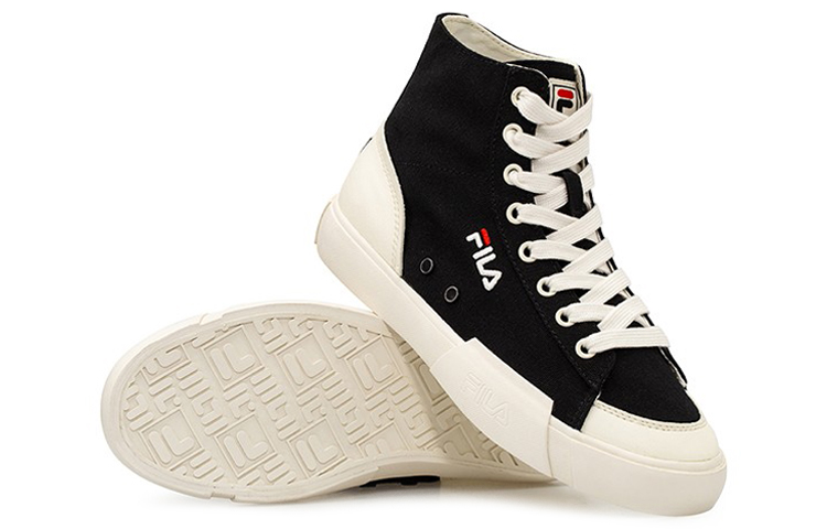Purchase FILA Block High High Top Canvas Sneakers Black/White T12M034404FBK