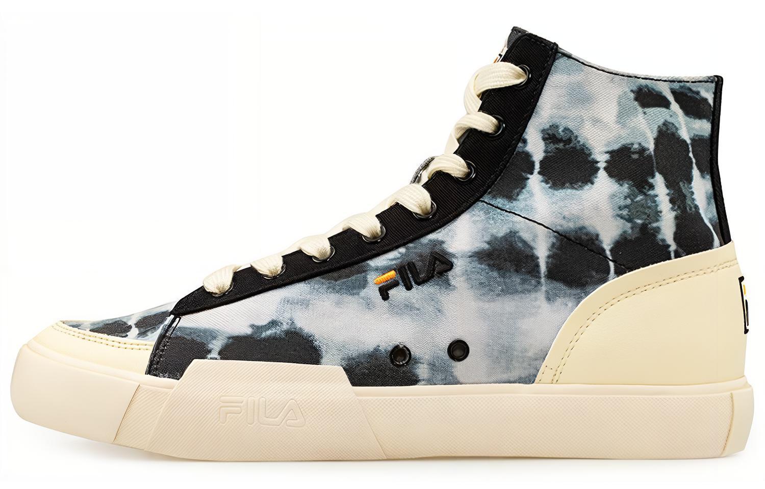 Buy 휠라 블록 하이하이 캔버스 블랙/화이트/블루 T12M034404FTY