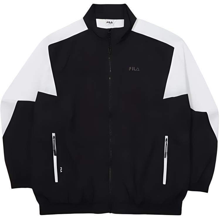 FILA Block Lightweight Smolinier Logo Track Jacket Black 2500FE2JKF5301X-BLK