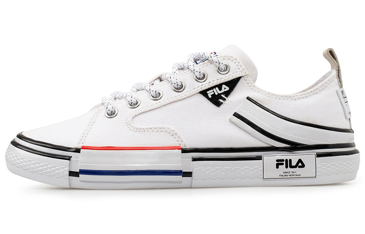 FILA Block Reform Canvas Sneakers White/Black T12M034401FWT